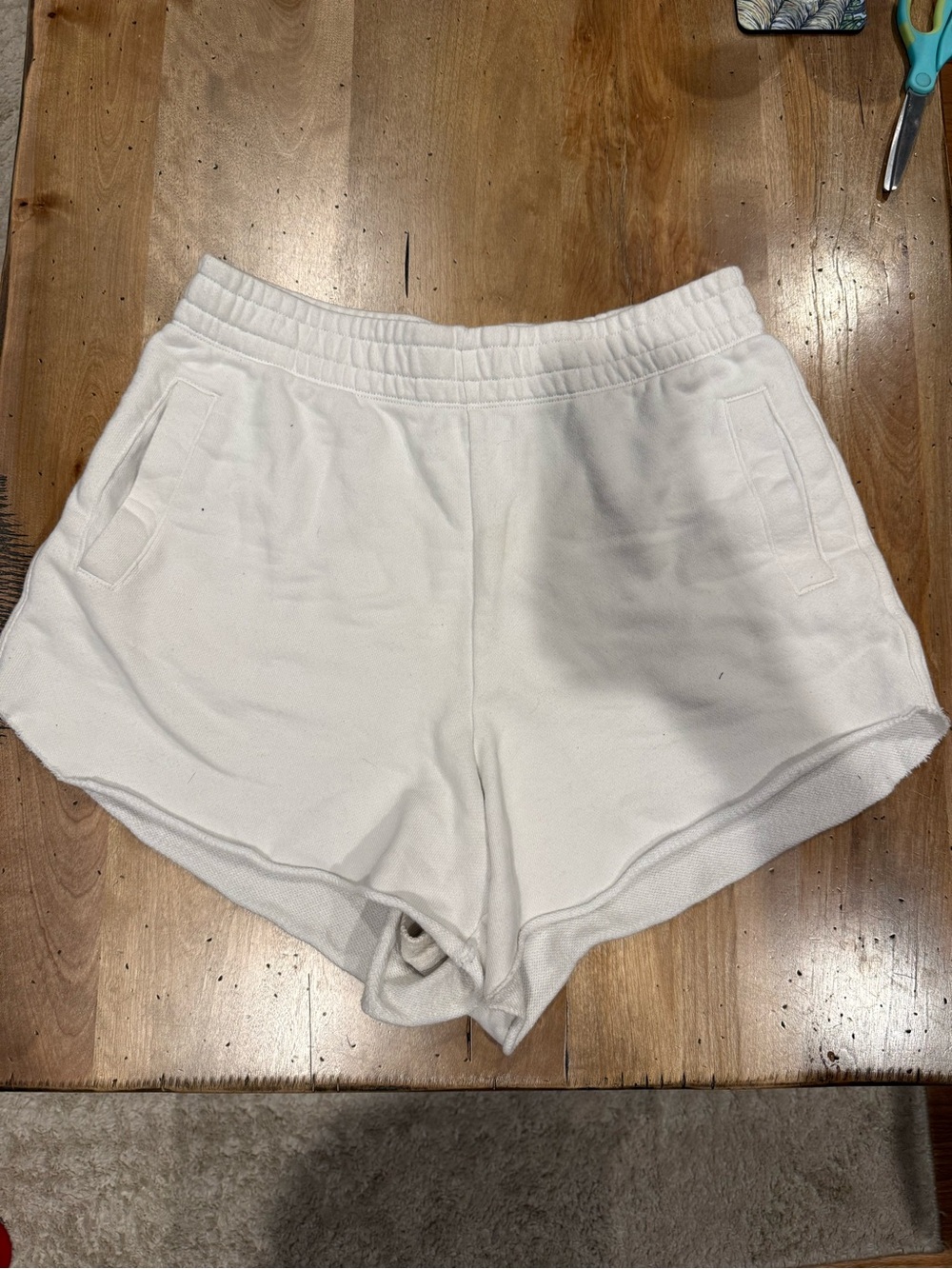 aerie White Sweat Shorts